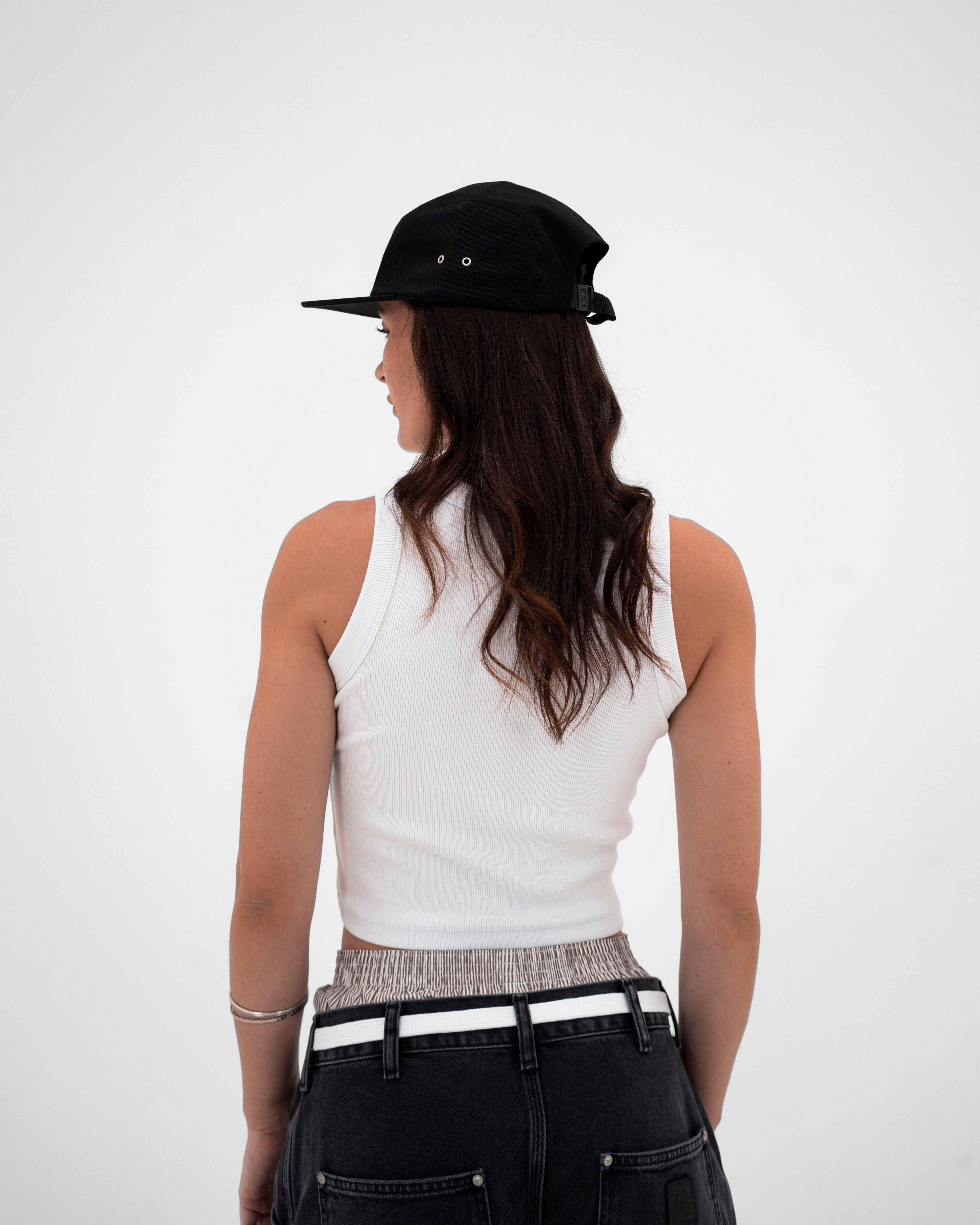 Cropped Racer Vest White