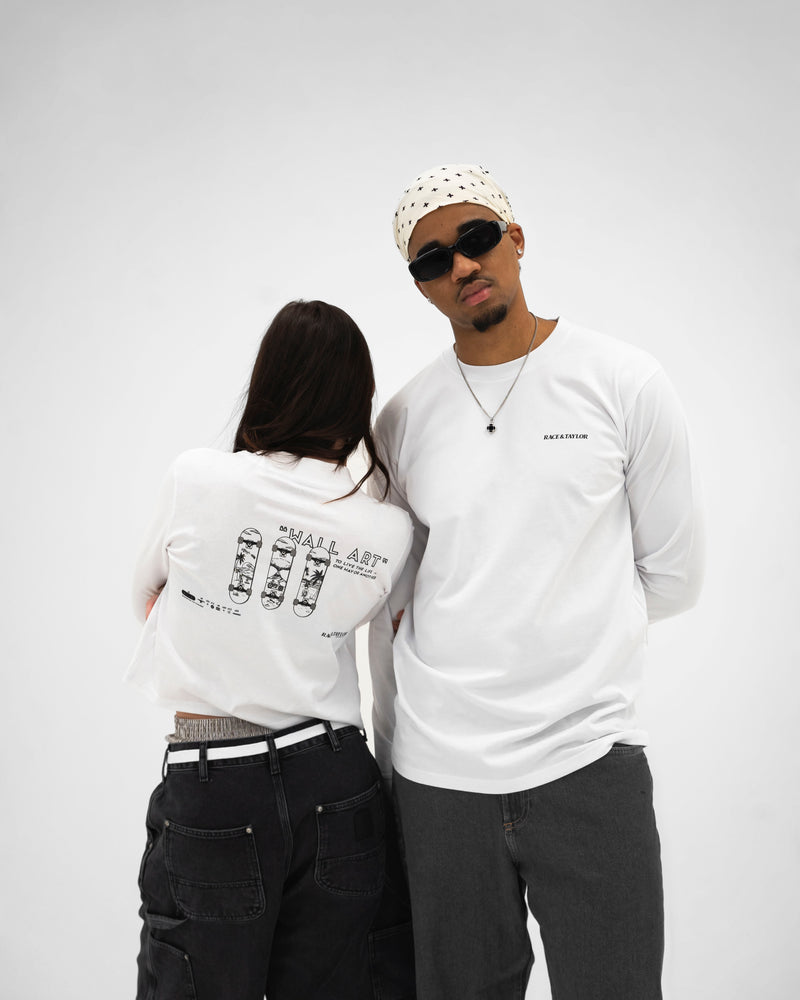 Cropped Long Sleeve Skater T-Shirt